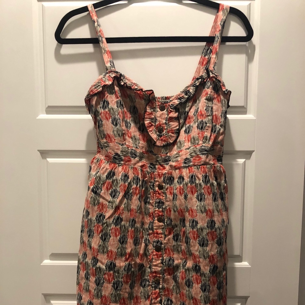 Red, pink, gray, & black dress size large
